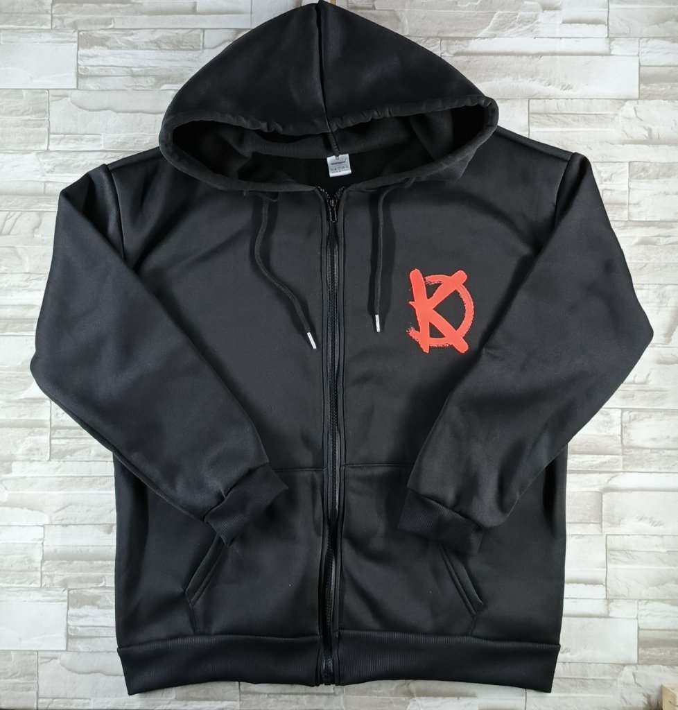 Kaukázus kapucnis pulcsi, fekete M