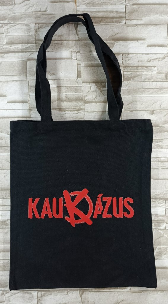 Kaukázus vászontáska, fekete